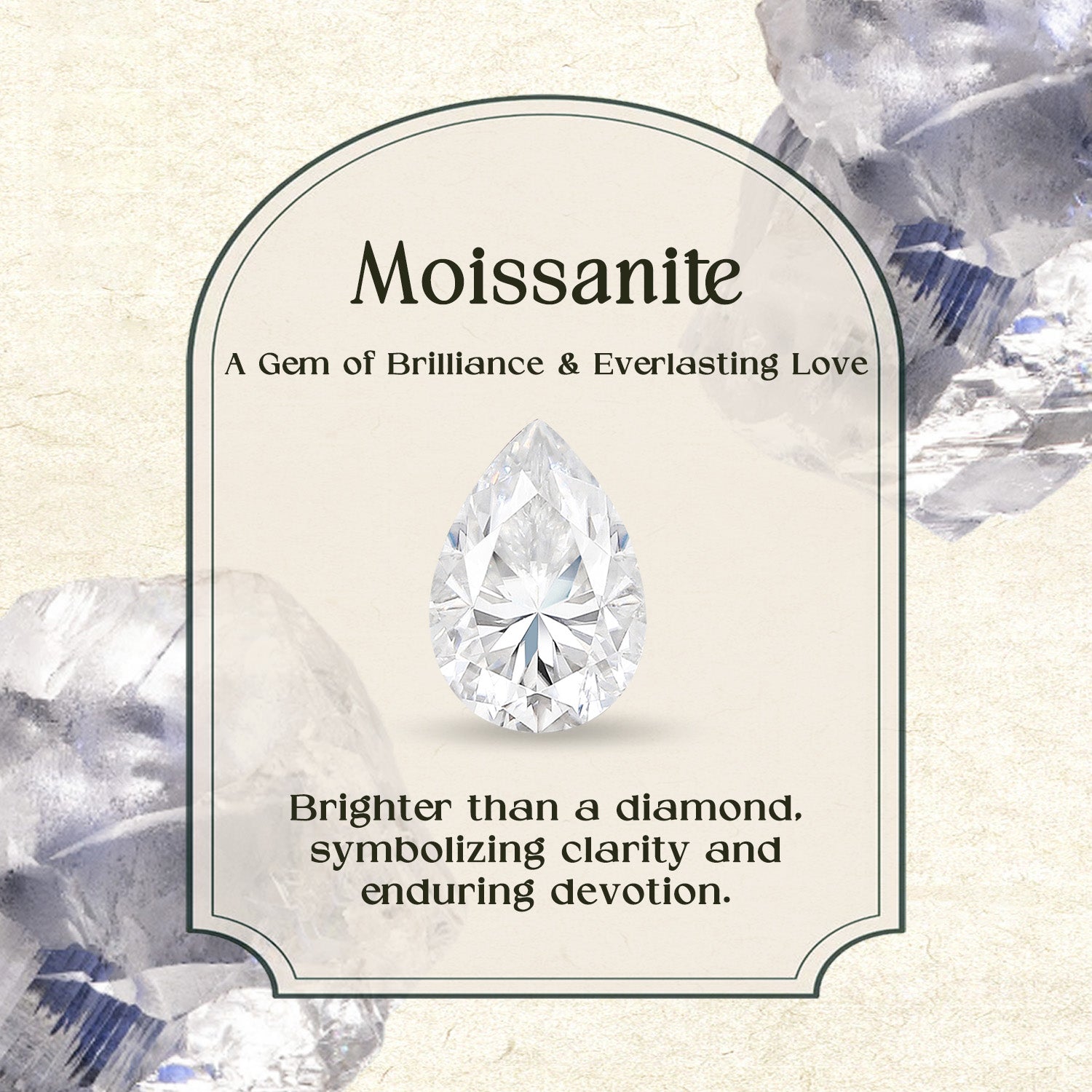 Eden - Oval Cut Moissanite Leaf Branch Engagement Ring Set 2pcs