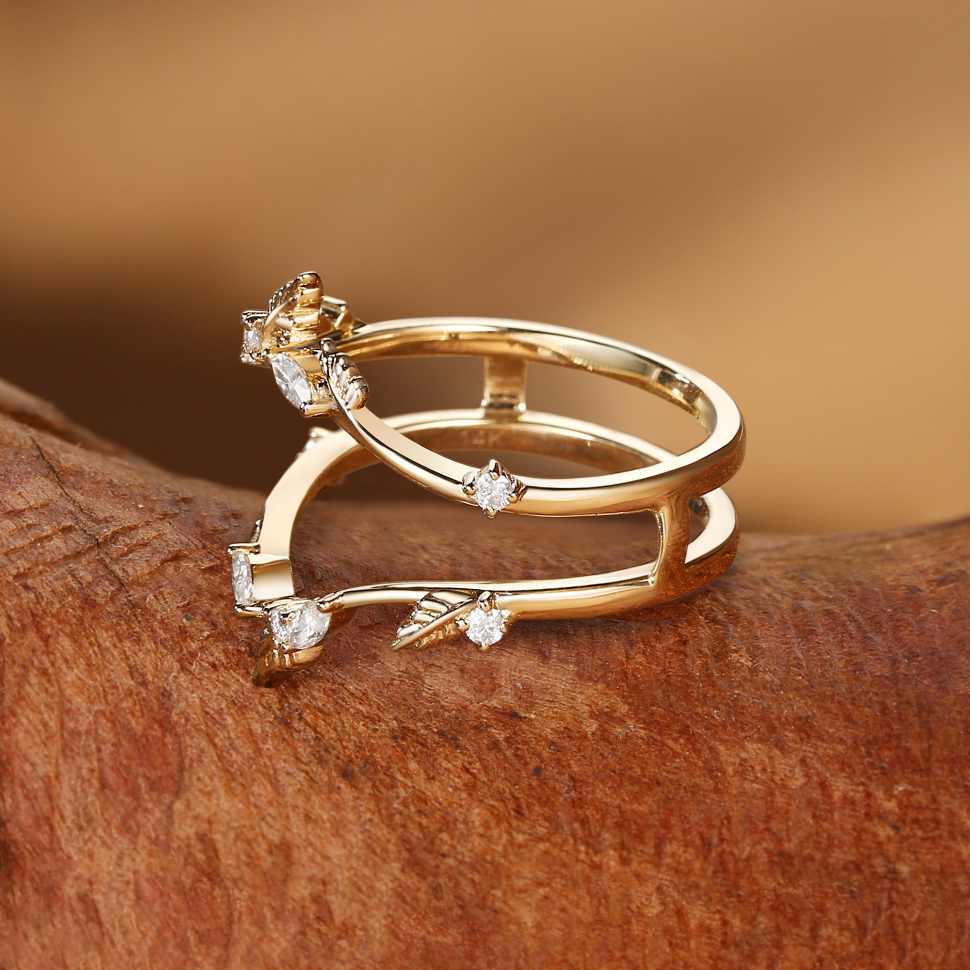 Quilina - Special Nature Inspired Wedding Enhancer Band