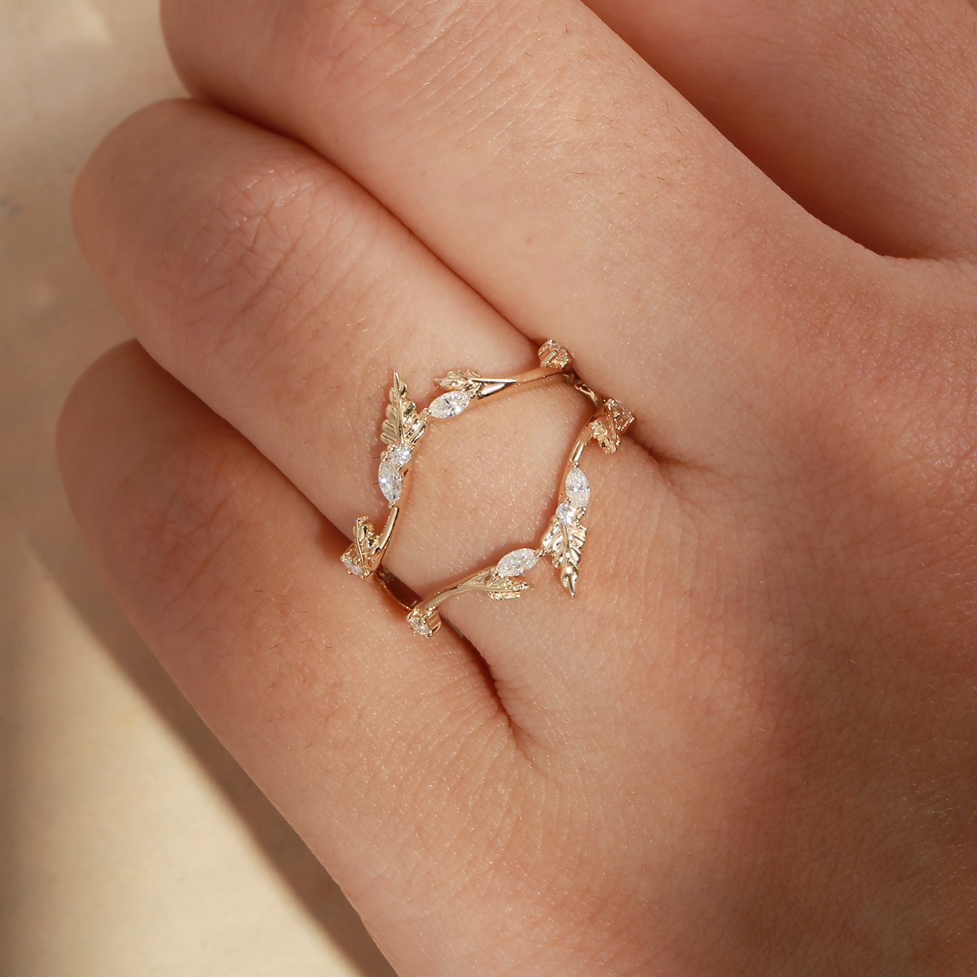 Quilina - Special Nature Inspired Wedding Enhancer Band