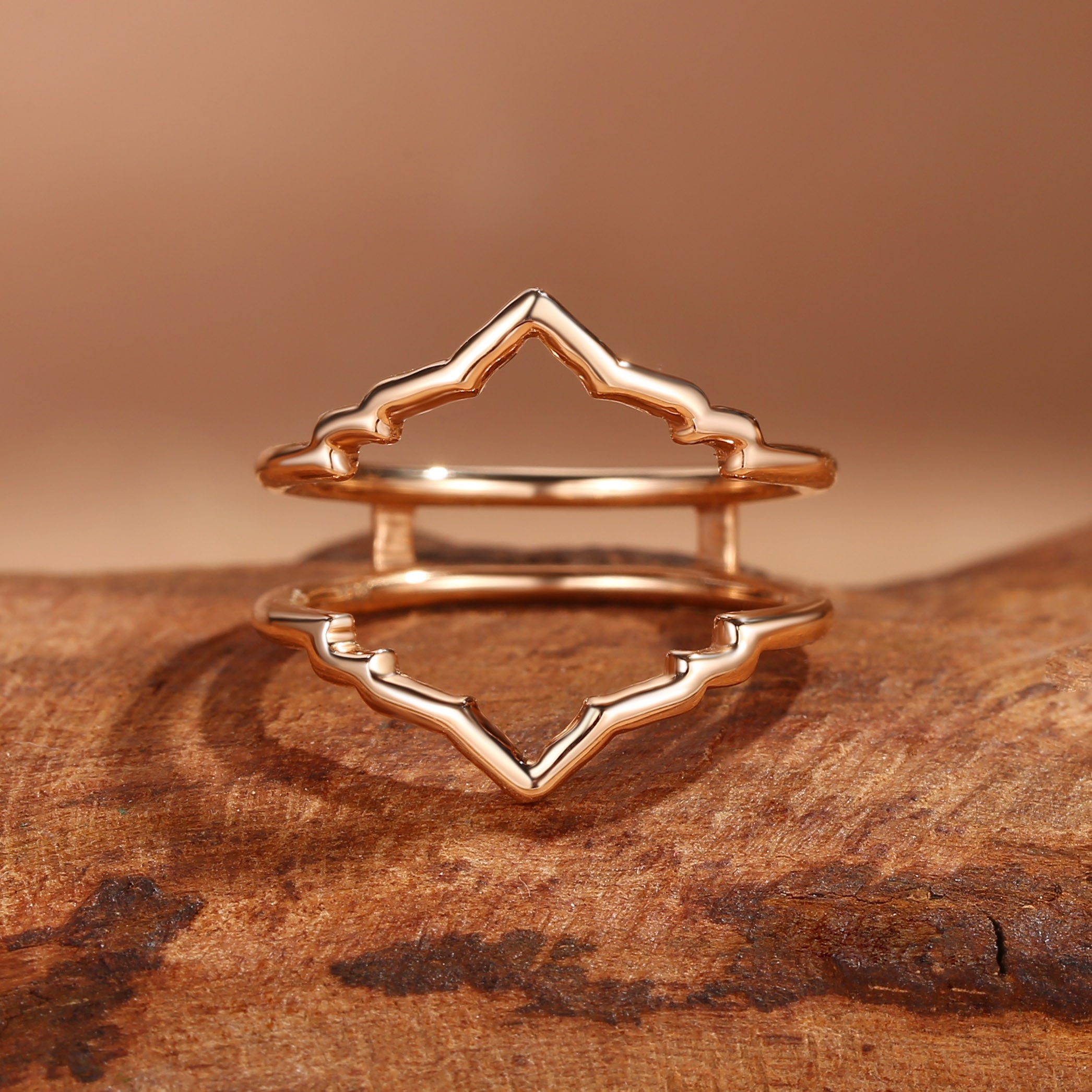 Giselle - Simple Delicate Curved  Enhancer Wedding Band