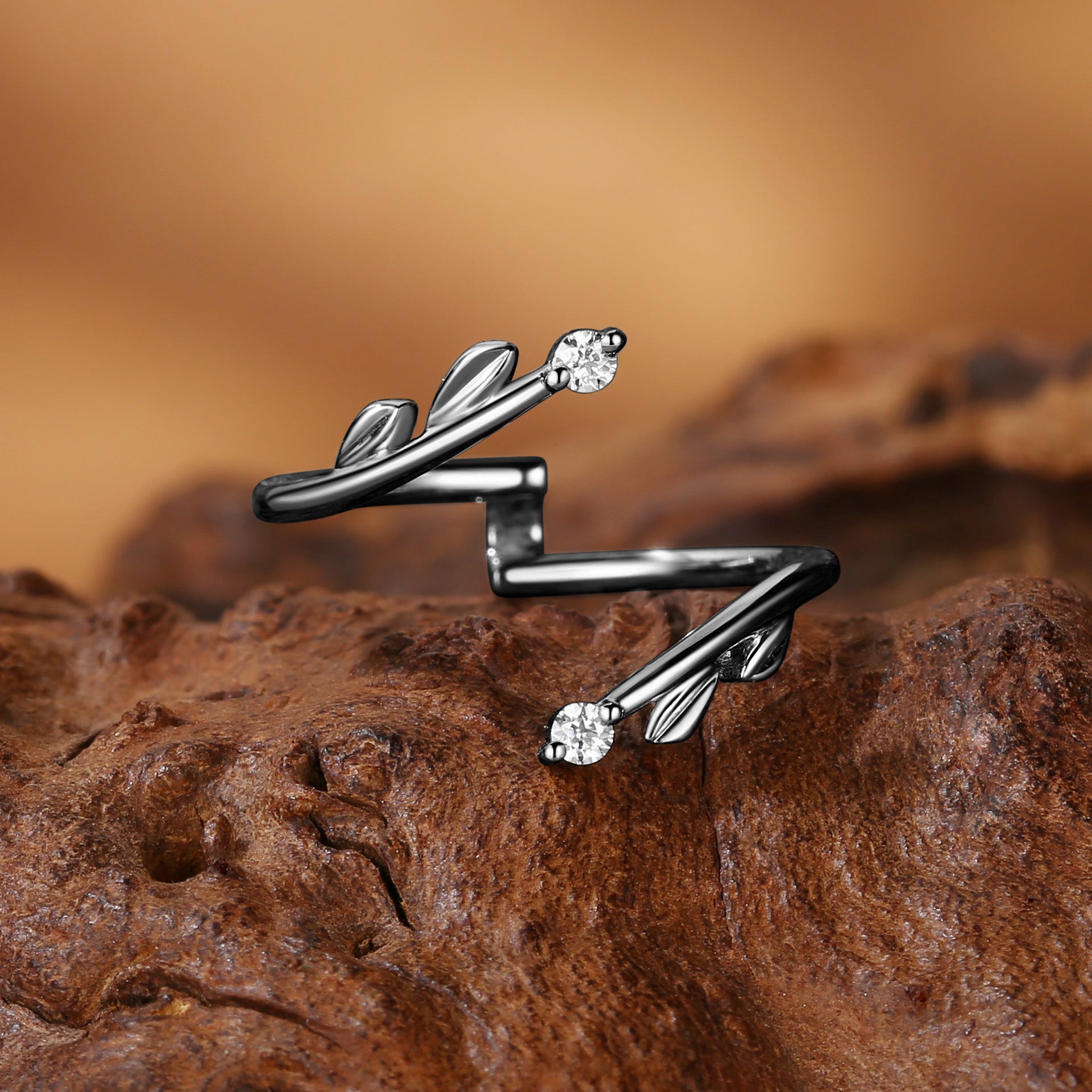 Sorrel - Simple Leafy Vine Enhancer Wedding Band