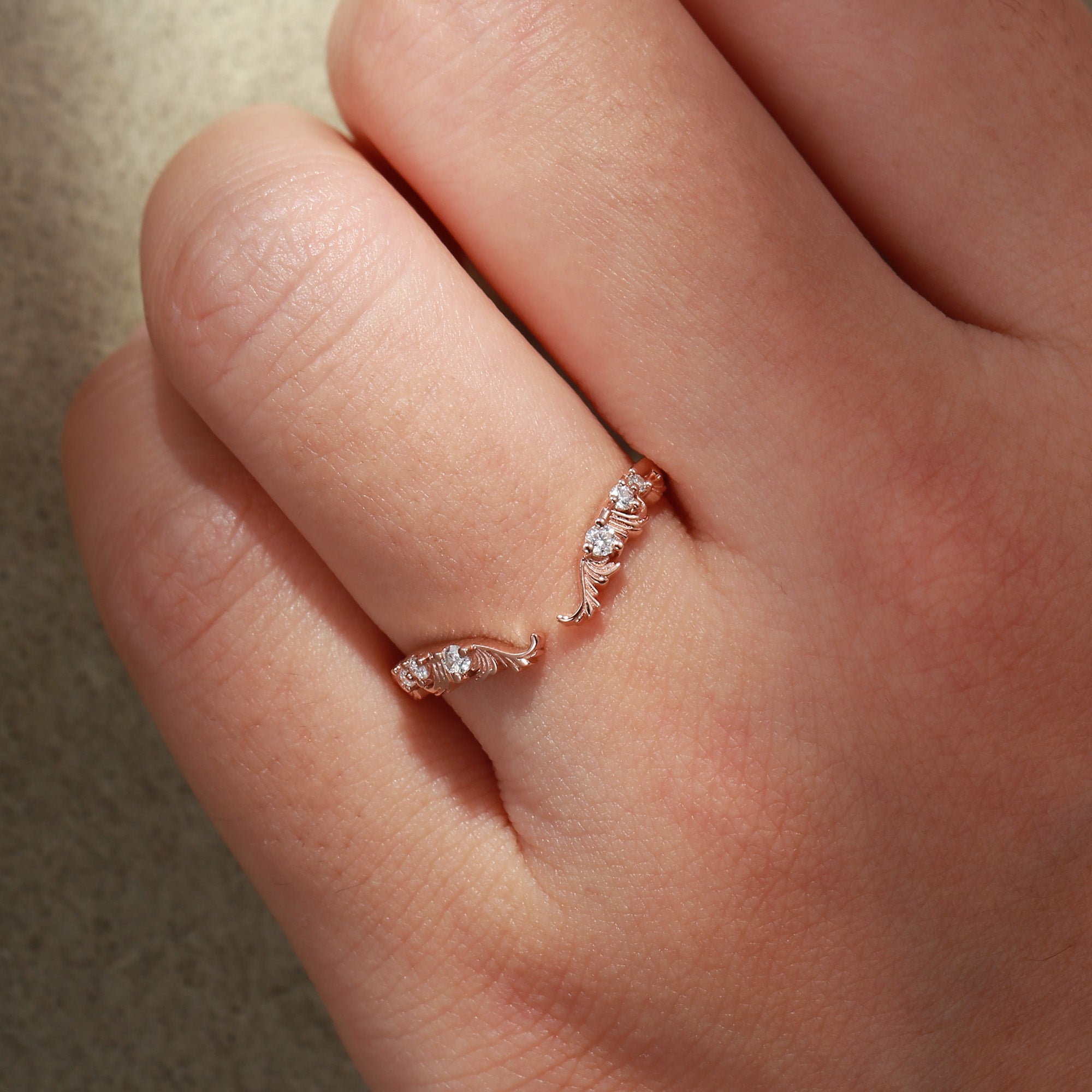 Wedding Band - Acanthus Leaf Design Wedding Band