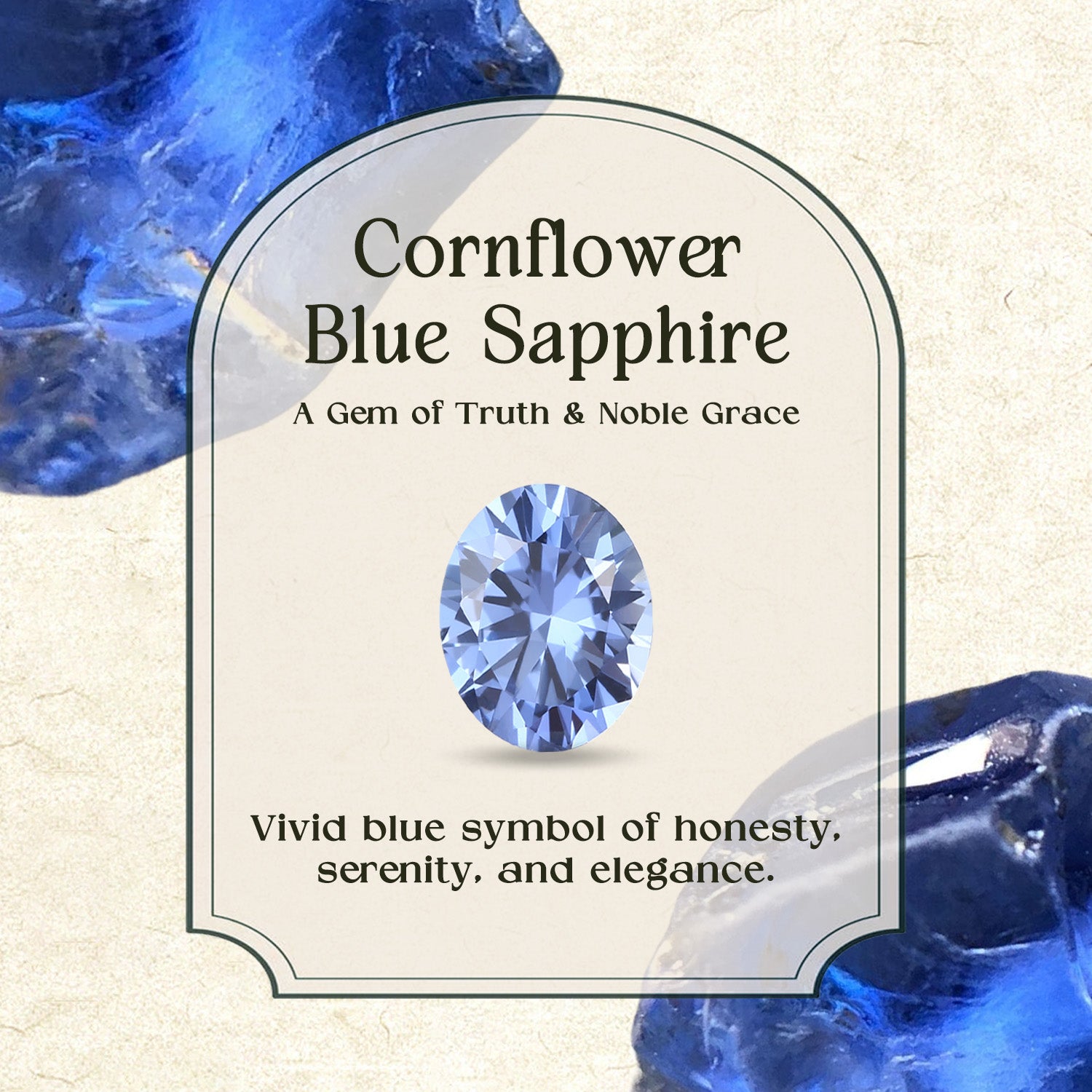 Fauna - Nature Inspired Marquise Cornflower Sapphire Leafy Engagement Ring