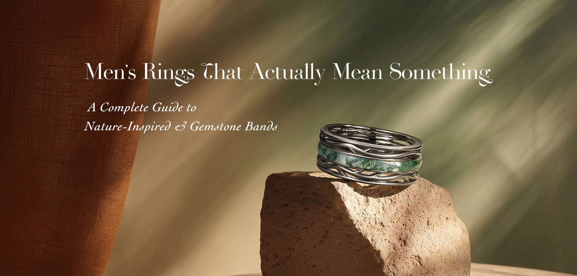 Men's Rings That Actually Mean Something — A Complete Guide to Nature-Inspired & Gemstone Bands
