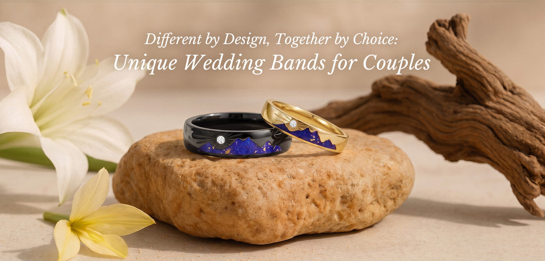 Different by Design, Together by Choice: Unique Wedding Bands for Couples