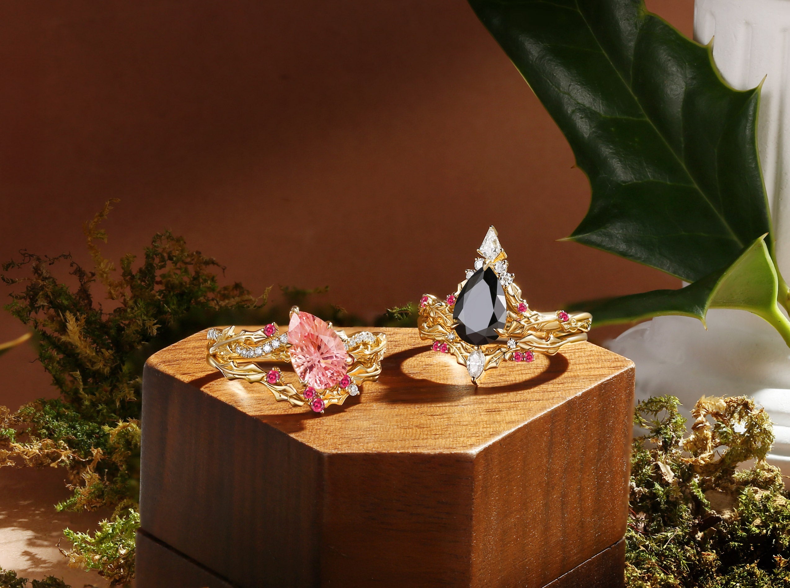 Holly Leaf Rings