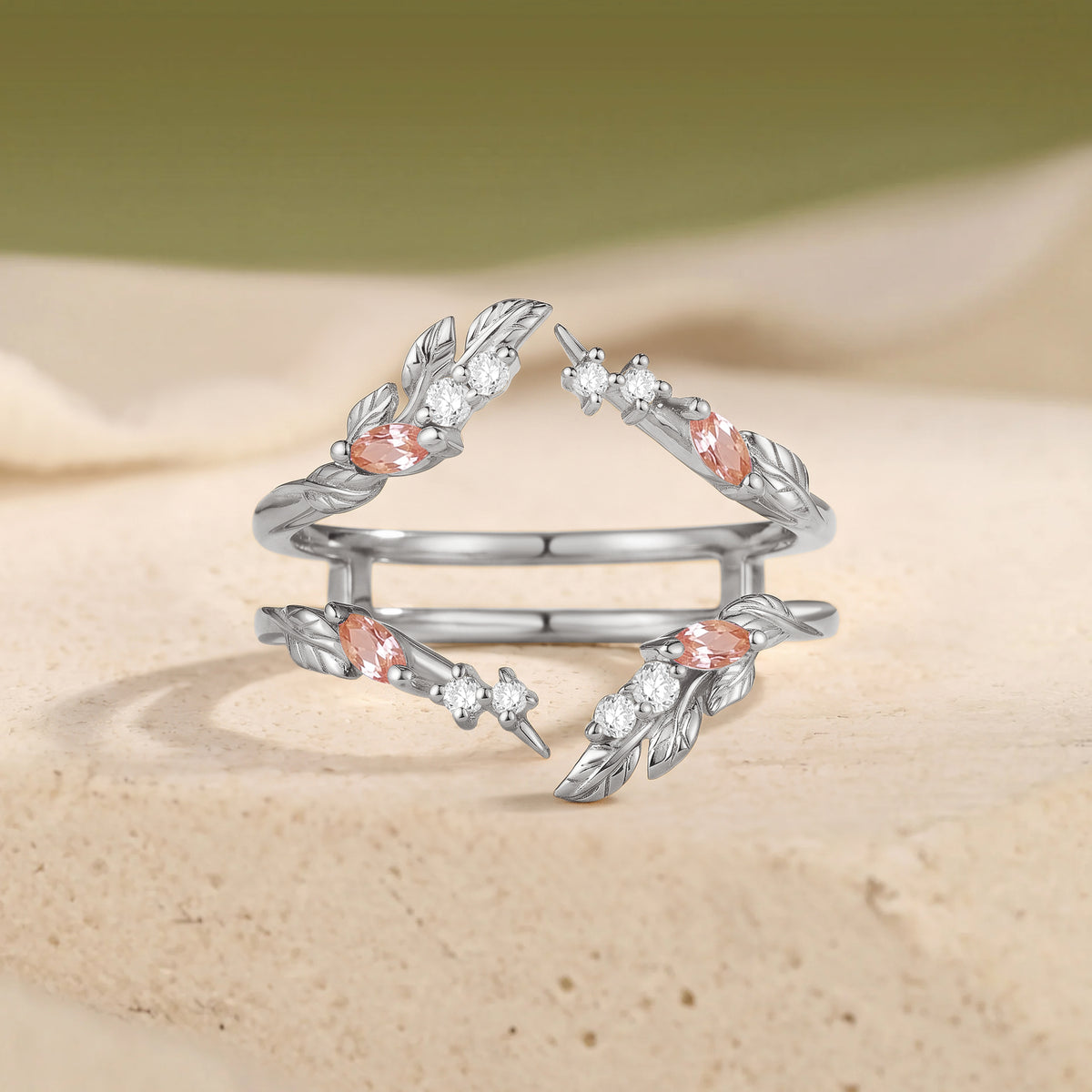 Delicate Leaf Vine Inspired Wedding Band