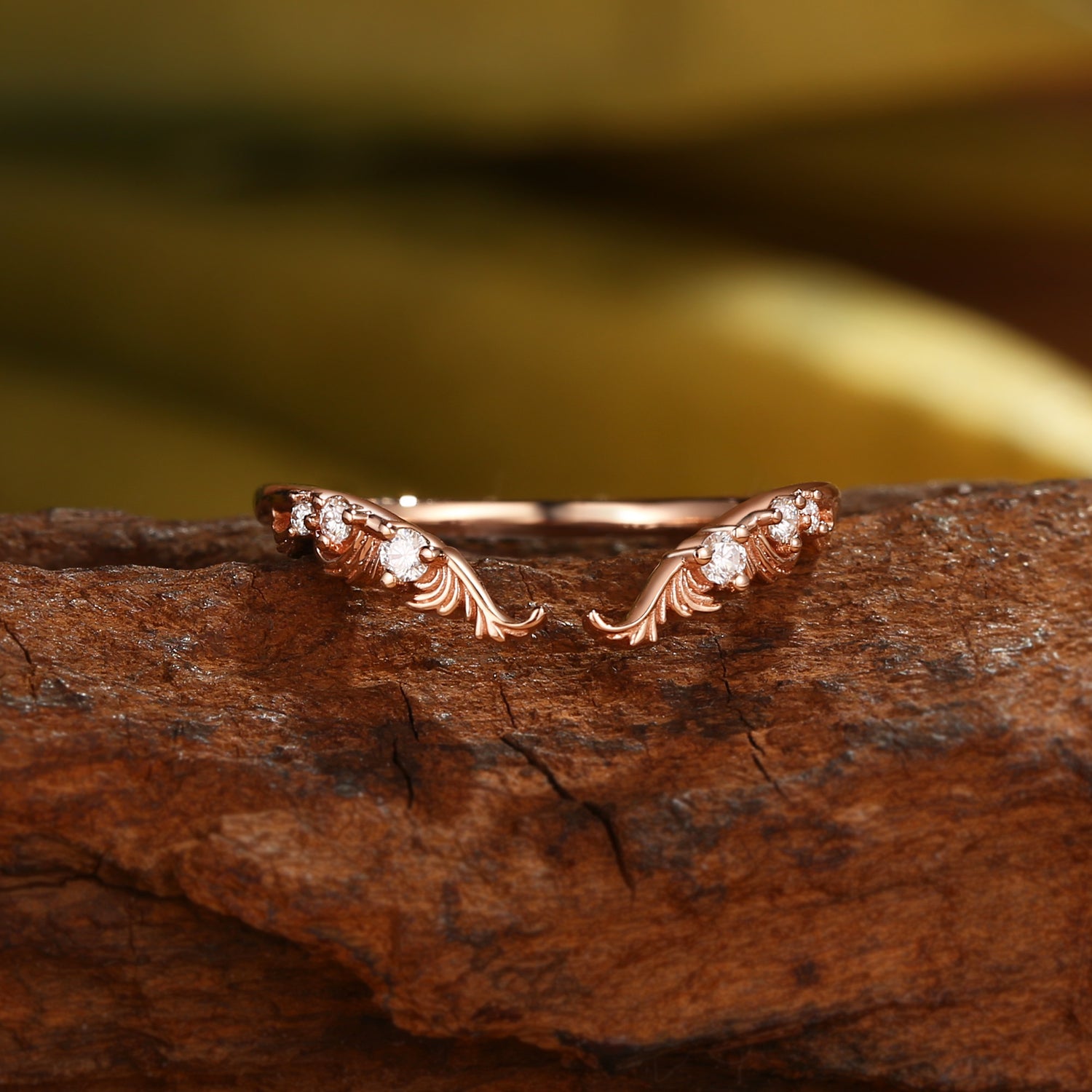 Wedding Band - Acanthus Leaf Design Wedding Band