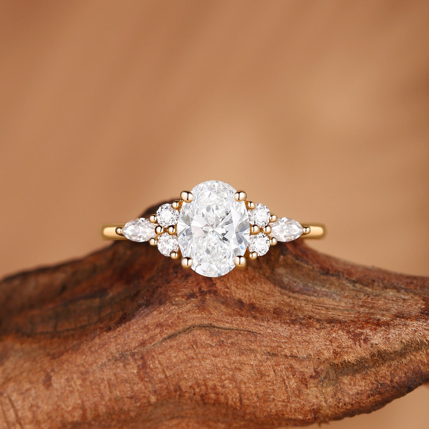 Lucinda - 1.0CT Oval Cut Lab Grown Diamond Classic Engagement Ring