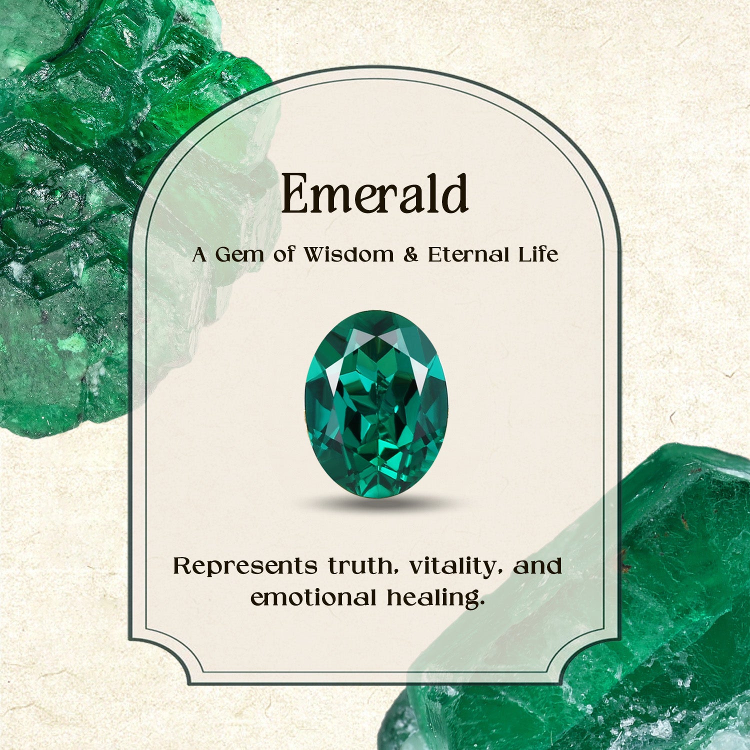 Eden - Oval Cut Lab Emerald Leaf Branch Engagement Ring Set 2pcs